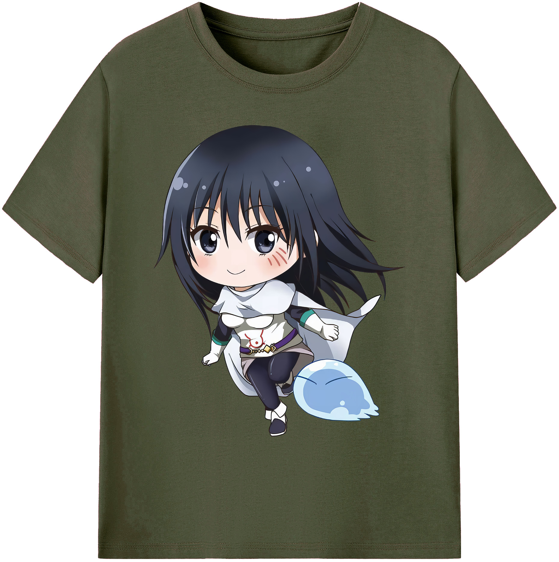 （画像用） 転スラ Regarding Reincarnated to Slime 綿100％ メンズ半袖Tシャツ｜肌触りやわらか＆通気性